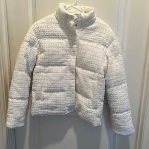 Edition Express jacket.  White with gold stripes.  Size S